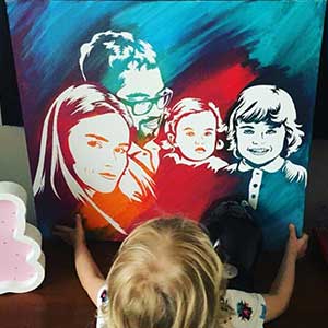 Флип-флоп портрет